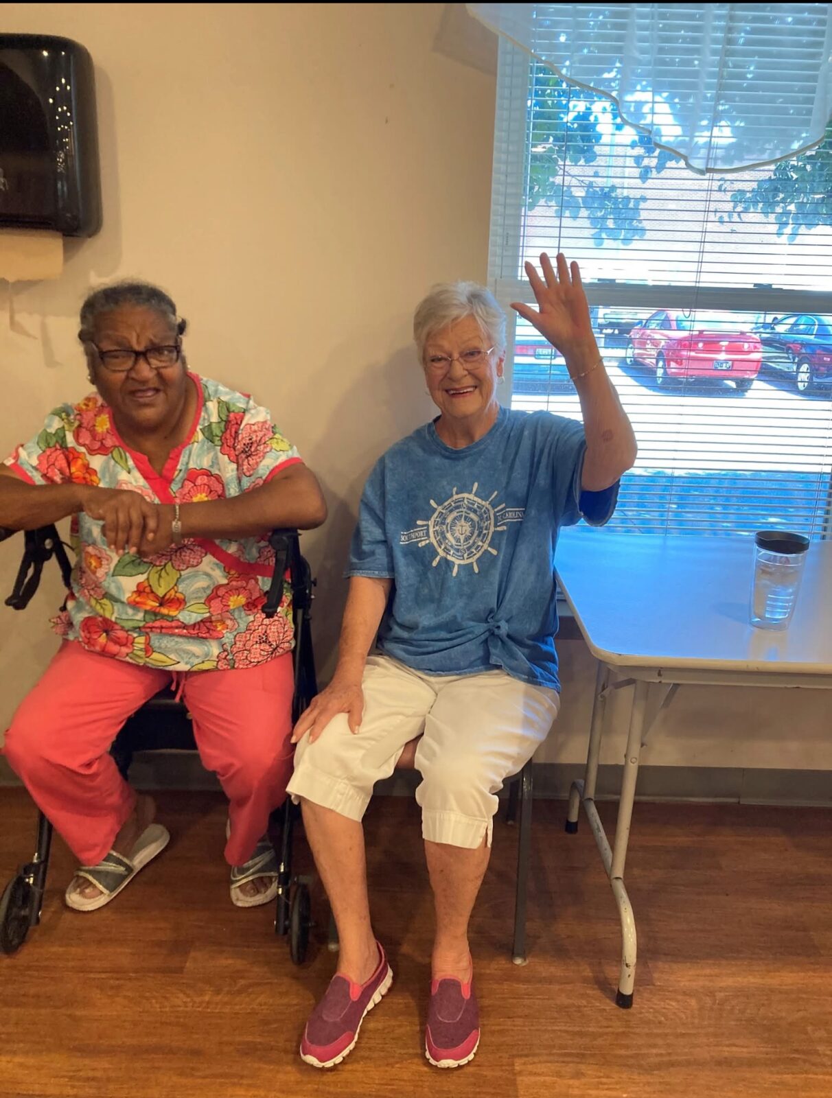 Golden Cross residents together in the community room